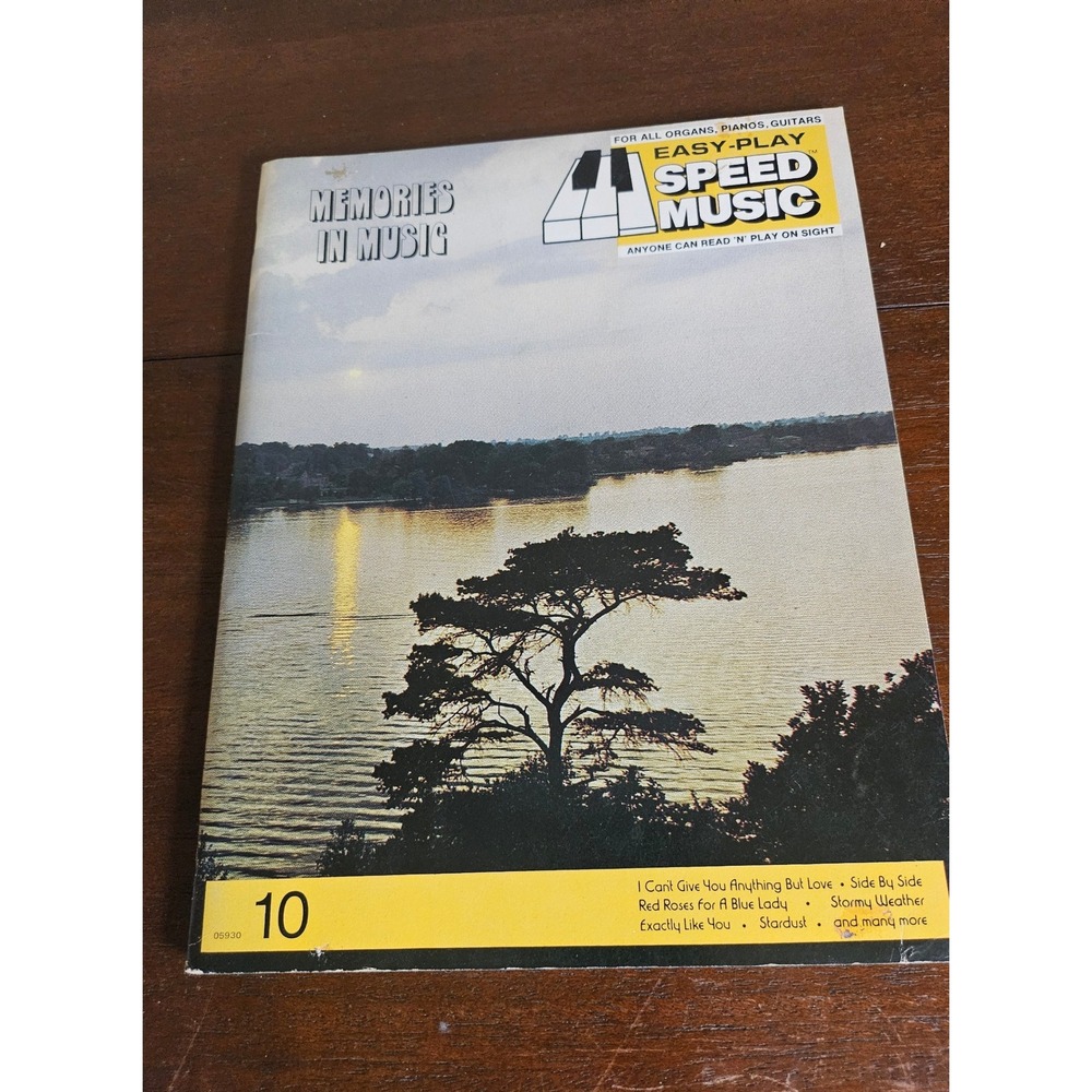 Sight & Sound Easy-Play Speed Music Songbook 10 Multicolor Memories In Music